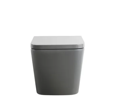 Унітаз підвісний Mixxus Premium QUADRO-0305-R GRAY 510x350x345mm система змиву RIMLESS (MP6656) — Photo 4