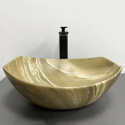 Умивальник (раковина) VBI RONTA BROWN STONE MATT накладний — Photo 1