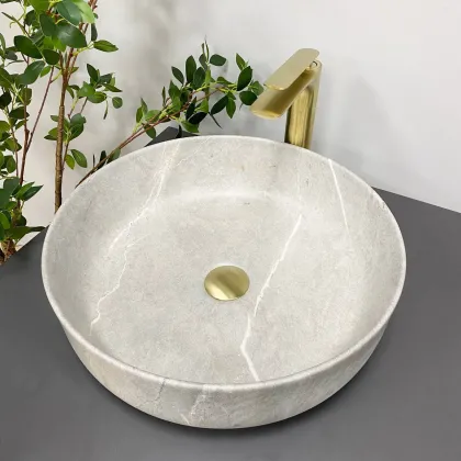 Умивальник (раковина) VBI BARI GREY STONE MATT накладний — Photo 2