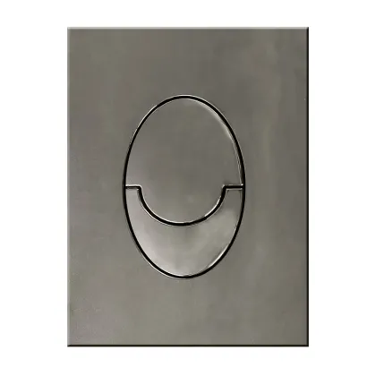 Панель змиву пластикова Koer KT-0606-07 157x198x3mm, закруглена, графіт — Photo 3
