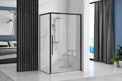 Душова кабіна REA SOLAR 90х120 BLACK — Photo 1
