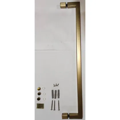 Шторки скляні на ванну розпашні Koer SR BS02-80x140-TR-12 прозоре скло 6мм, матове золото (KR5940) — Photo 9