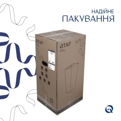 Комплект Qtap Tern: Раковина-моноблок підлогова 440x380x830 мм, White + Донний клапан Pop-up PU02O — Photo 6