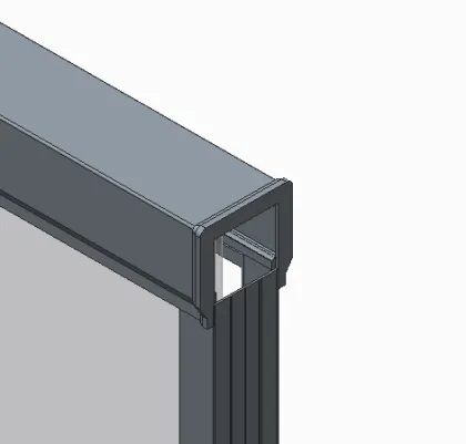 Двері в нішу Koer SR SD03-140x200-TR-01 прозоре скло Easy Clean 8мм, хром (KR5385) — Photo 8