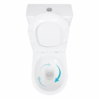 Унітаз підлоговий Qtap Arvin Ultra Quiet 630×350×795 мм з сидінням Soft-close, White QTARV27W49259 — Photo 5