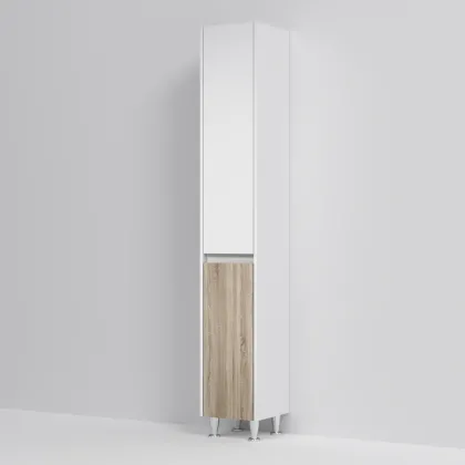 Шафа-пенал на підлогу з кошиком, права AM.PM M91CSR0356WF38 GEM S — Photo 3