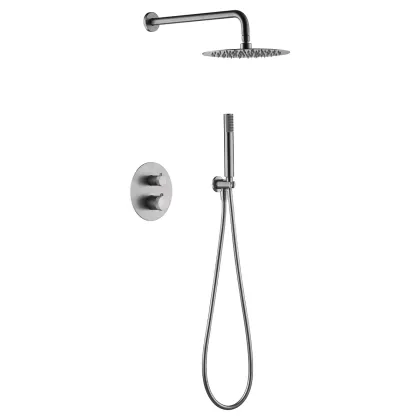 IMEX LINE BRUSHED NICKEL Набір для душу термостатичний, матовий нікель