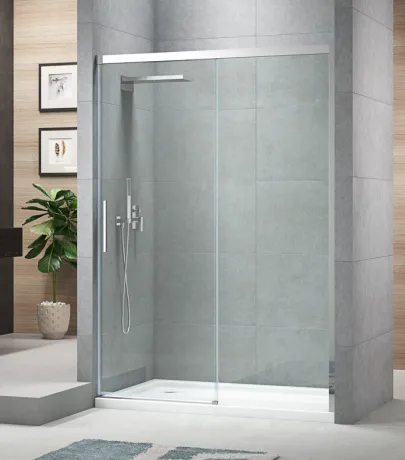Двері в нішу Koer SR SD05-120x200-TR-01 прозоре скло Easy Clean 6мм, хром (KR5405) — Photo 20