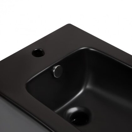 Біде напольне Qtap Scorpio 530x360x395 Matt black QT14441003CMB — Photo 4