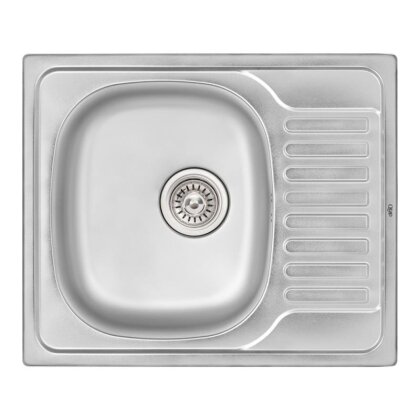 Кухонне миття Qtap 5848 0,8 мм Satin (QT5848SAT08)