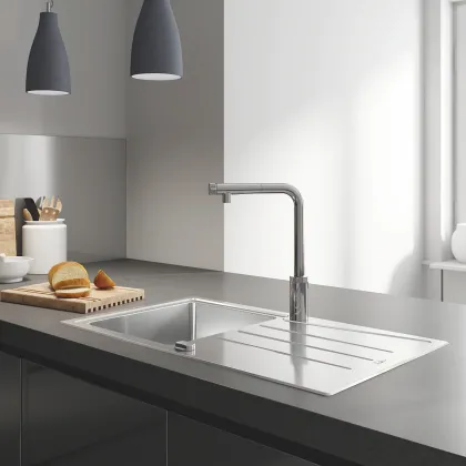 Змішувач для кухні з висувним виливом Grohe Eurosmart New (31613000) — Photo 8