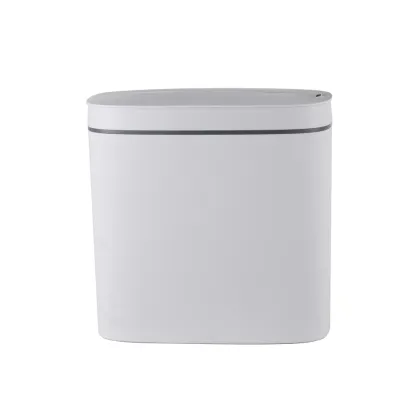 Відро для сміття сенсорне овальне Mixxus Flat-TC0109 White 9 л колір білий (MI7074) — Photo 5