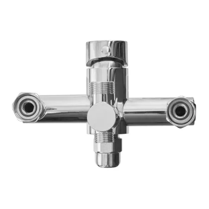 Душова колона зі змішувачем ZERIX REX-009-J CHROME з нерж. сталі (Колір хром) (ZX6124) — Photo 2
