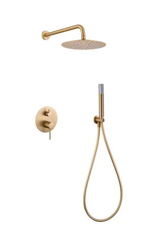 IMEX MONZA BRUSHED GOLD Набір для душу, PVD матове золото