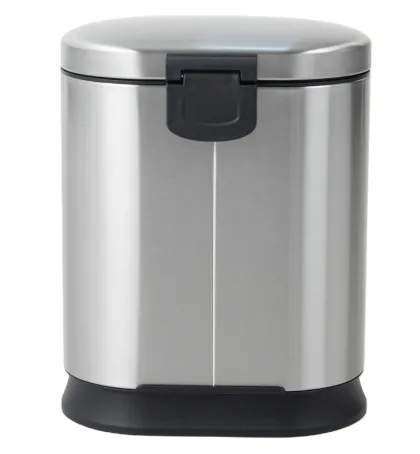 Відро для сміття з плавним закриттям овальне Mixxus Premium Strong-TC0120 SS Color 20л колір наржавійка (MI7081) — Photo 2