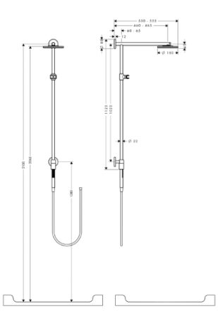 Raindance Showerpipe 180 мм - душова система HANSGROHE 27166000 — Photo 1