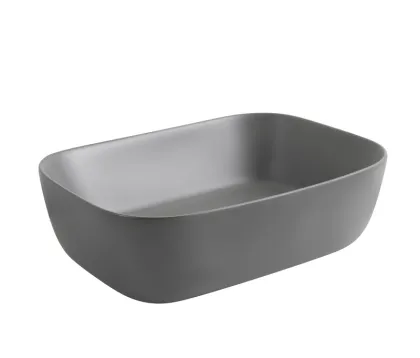 Раковина накладна Mixxus Premium DIVERSE-0116 GRAY 455x330x135mm (MP6651) — Photo 4