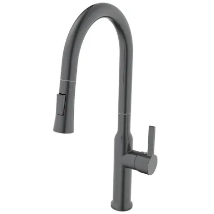 Змішувач для кухні з висувним виливом Mixxus Premium PULL 014 GRAPHITE (MI6959)
