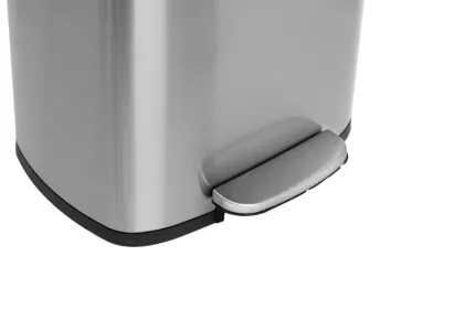 Відро для сміття з плавним закриттям прямокутне Mixxus Bevel-TC0112 SS Color 12л колір наржавійка (MI7087) — Photo 10