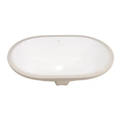 Комплект Qtap Stork: Раковина врізна овальна 560x395x195 мм White + Донний клапан PU02O — Photo 2