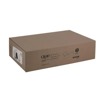 Раковина-чаша Qtap Robin 610х400х145 Matt black QT132143PMBMBN — Photo 4