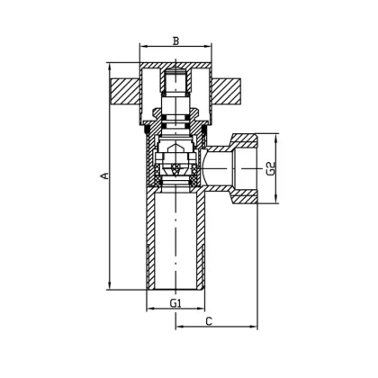 Кран Koer KR.519 - 1/2x3/4 (KR3211) — Photo 1