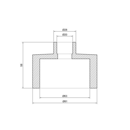 Муфта PPR Thermo Alliance 63х20 — Photo 1