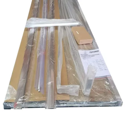 Душова кабіна без піддону Koer SR SC01-120x80x200-TR-01 прозоре скло Easy Clean 8мм, хром (KR5353) — Photo 2