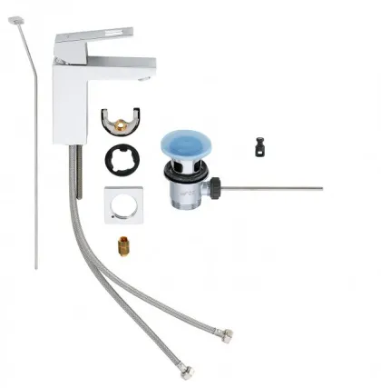 Змішувач для умивальника з дон. клапаном Grohe Eurocube (23127000) — Photo 1