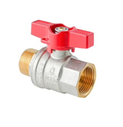Кран кульовий ГШМ Koer Extreme KE.218-20 - 3/4" FM ручка "метелик" червона (KR5760) — Photo 4