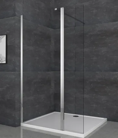 Душова перегородка Koer SR SP03-30x200-TR-01 Walk-In (рух.част) прозоре скло Easy Clean 8мм, хром (KR5399) — Photo 32