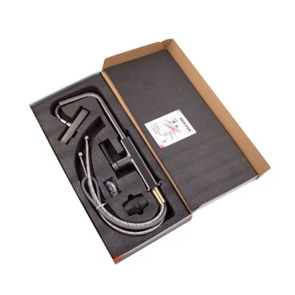 Змішувач для кухні з висувним виливом Mixxus Premium HAMMER 014 GRAPHITE (MI6955) — Photo 1