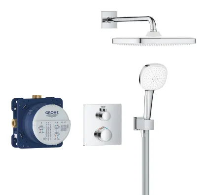 Душова система прихованого монтажу з термостатом Grohe Grohtherm (34871000) — Photo 3