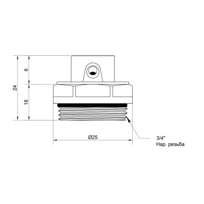 Кран Маєвського SD Plus 3/4&quot; SD210W20 — Photo 1