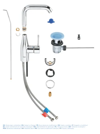 Змішувач для раковини L-розміру Grohe Essence New (32628001) — Photo 6