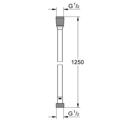 SILVERFLEX-душовий шланг 1,25 м, (срібло) — Photo 1