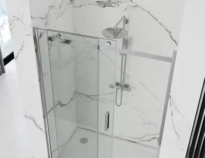 Душові двері REA NIXON-2 140 L CHROME — Photo 4
