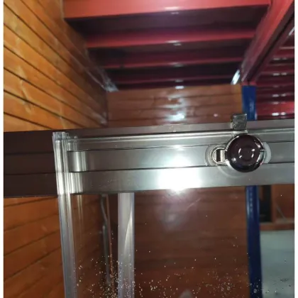 Шторки скляні на ванну розсувні Koer SR BS06-120x150-TR-01 прозоре скло Easy Clean 6мм, хром (KR5945) — Photo 14