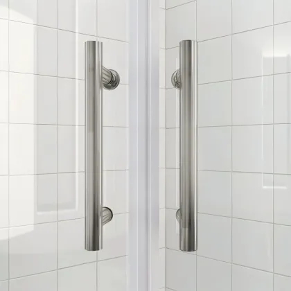 Душова кабіна без піддону Koer SR SC04-90x90x195-TR-02 прозоре скло Easy Clean 5мм SS Color (KR5682) — Photo 2