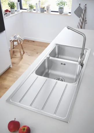 Мийка для кухні із нержавіючої сталі Grohe K500 (31588SD1) — Photo 1