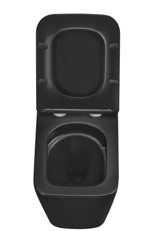 Унітаз підвісний Mixxus Premium QUADRO-0301-T3 BLACK 490х340х360mm, система змиву TORNADO 3.0 (MP6587) — Photo 5