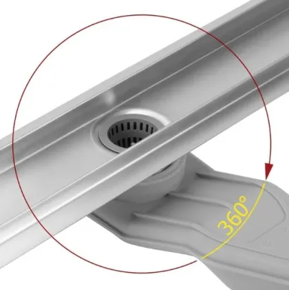 Трап для душу REA NEOX 80 SUPERFLOW BRUSHED STEEL 2в1 сталь — Photo 1