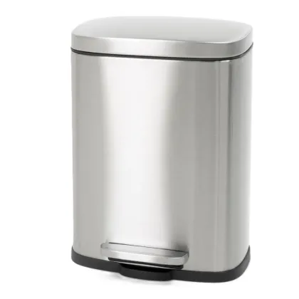 Відро для сміття з плавним закриттям прямокутне Mixxus Bevel-TC0105 SS Color 5л колір наржавійка (MI7086)