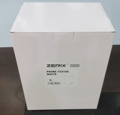 Відро для сміття з плавним закриттям овальне ZERIX PRIME-TC0105 WHITE 5 л (колір білий) (ZX5901) — Photo 6