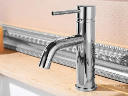 Змішувач для раковини (умивальника) REA LUNGO CHROME хром низький — Photo 5