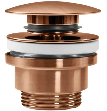 Донний клапан для раковини REA CLICK-CLACK BRUSHED COPPER універсальний
