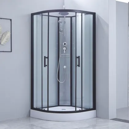 Душовий бокс Lidz Majatek SB90x90.BLA.LOW.TR, скло прозрачне 5 мм — Photo 9
