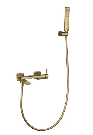 IMEX TOSCANA BRUSHED GOLD Змішувач для ванни з душовим набором, PVD матове золото