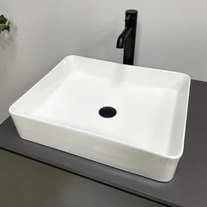 Умивальник VBI TRIEST M WHITE накладний