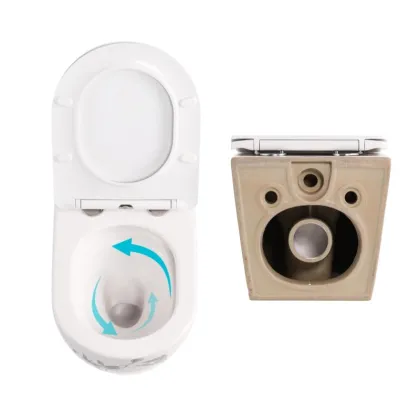 Комплект Qtap Robin Marble 3 в 1: підвісний унітаз + біде підвісне + раковина накладна  — Photo 4